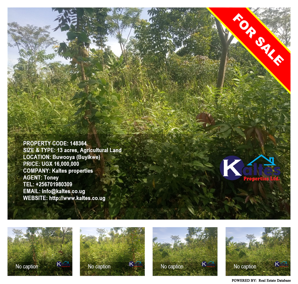 Agricultural Land  for sale in Buwooya Buyikwe Uganda, code: 148364