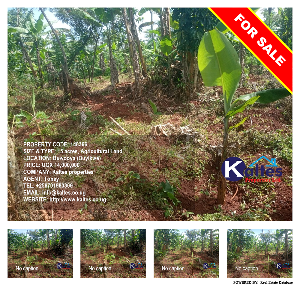 Agricultural Land  for sale in Buwooya Buyikwe Uganda, code: 148366