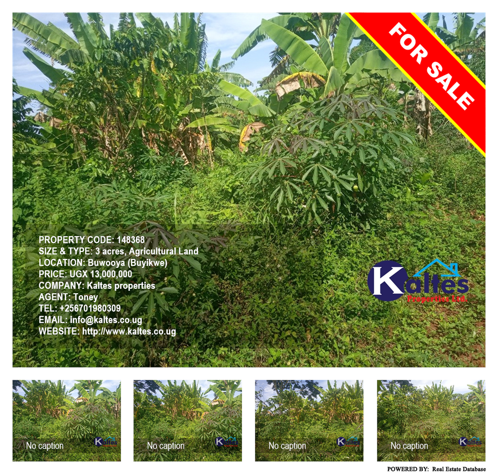 Agricultural Land  for sale in Buwooya Buyikwe Uganda, code: 148368