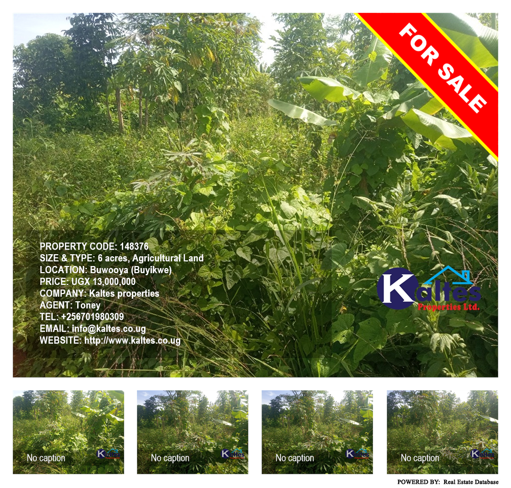 Agricultural Land  for sale in Buwooya Buyikwe Uganda, code: 148376