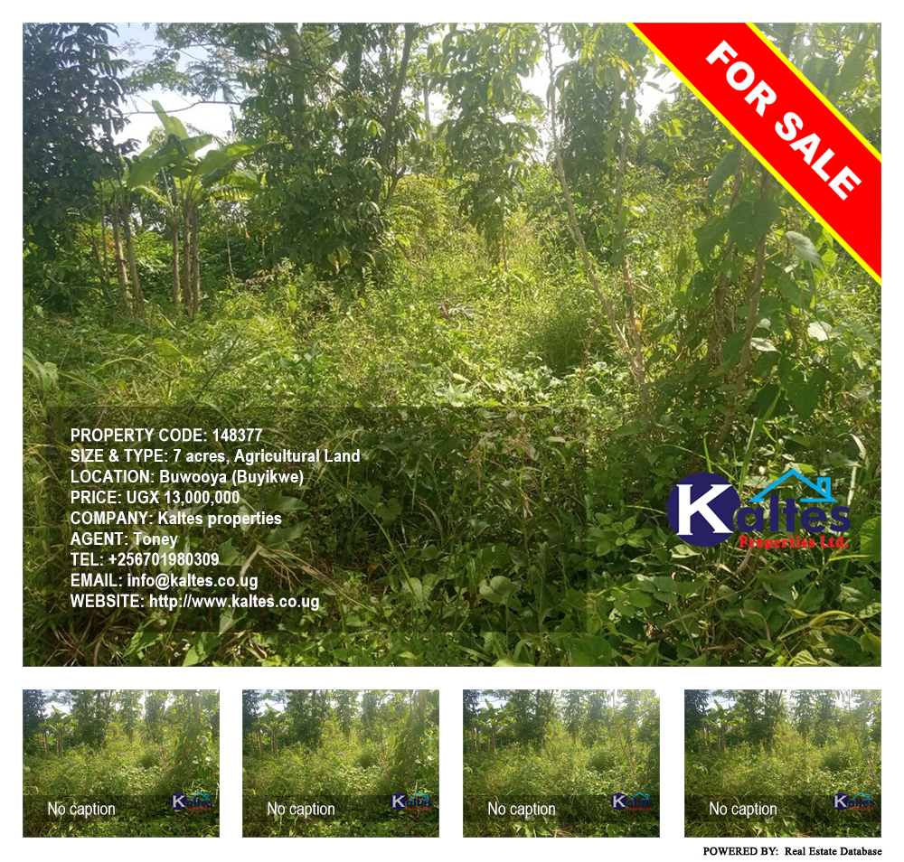 Agricultural Land  for sale in Buwooya Buyikwe Uganda, code: 148377