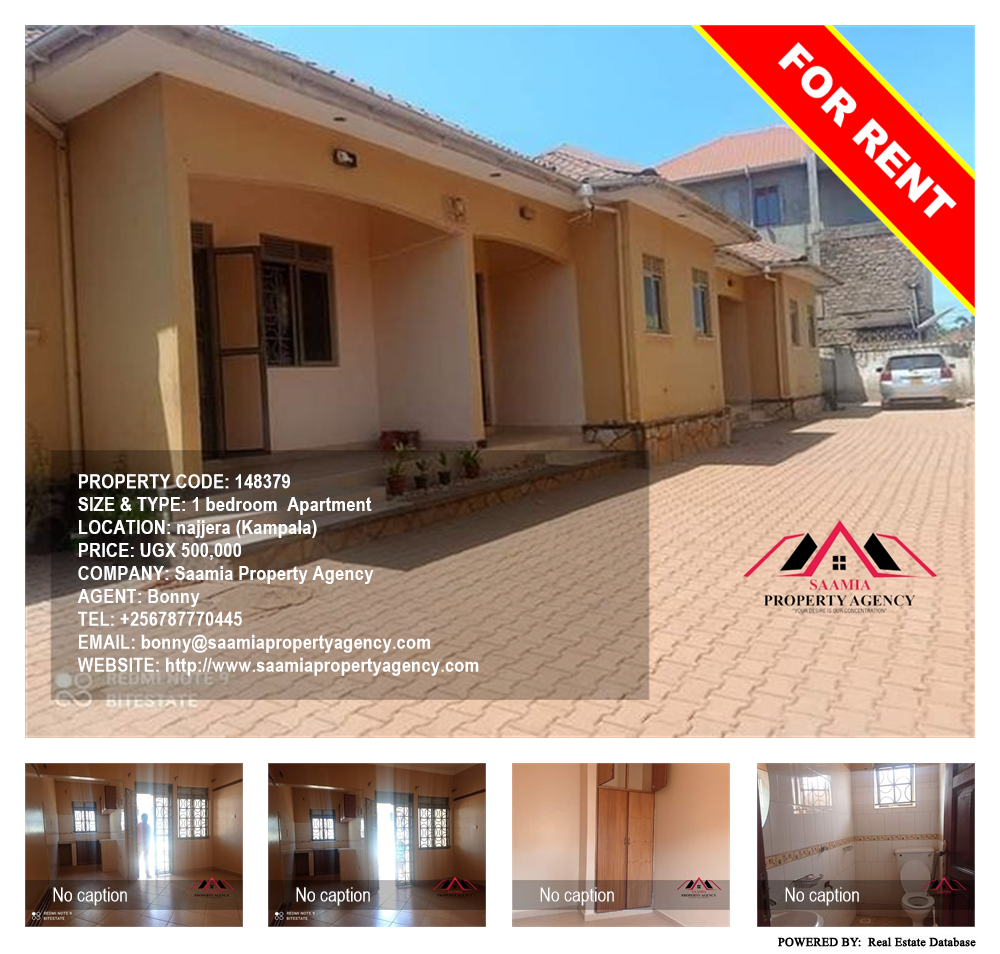 1 bedroom Apartment  for rent in Najjera Kampala Uganda, code: 148379