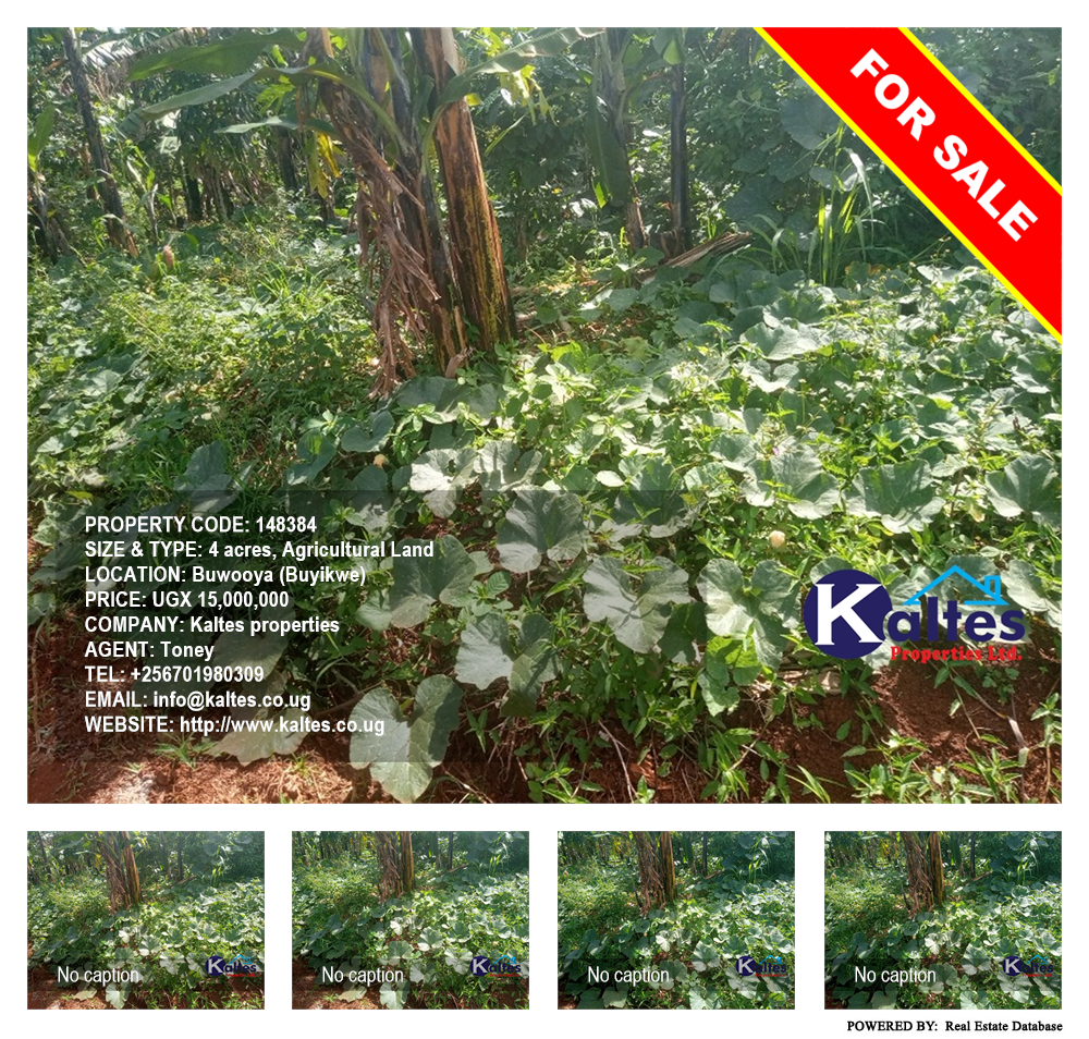 Agricultural Land  for sale in Buwooya Buyikwe Uganda, code: 148384