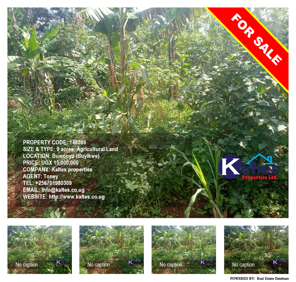 Agricultural Land  for sale in Buwooya Buyikwe Uganda, code: 148389