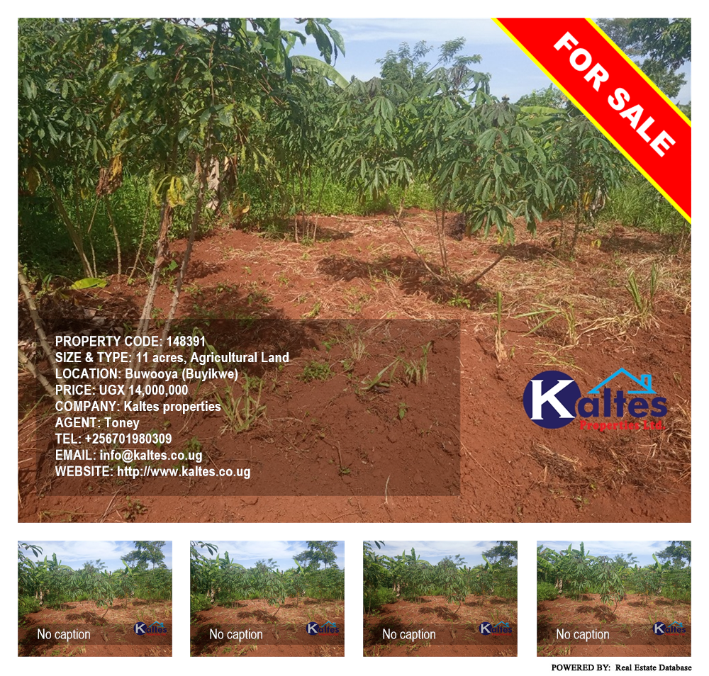 Agricultural Land  for sale in Buwooya Buyikwe Uganda, code: 148391