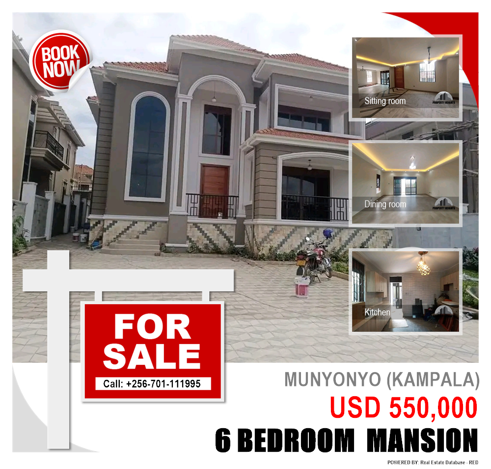 6 bedroom Mansion  for sale in Munyonyo Kampala Uganda, code: 148439