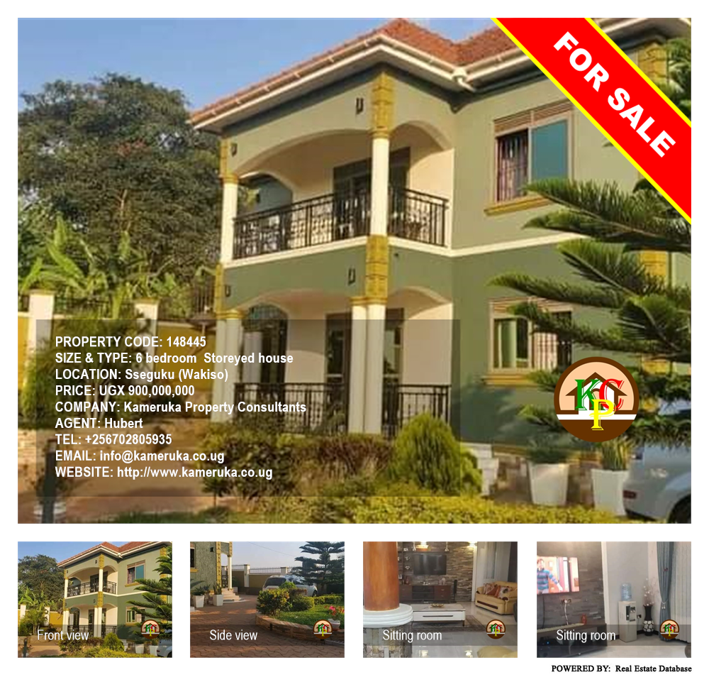 6 bedroom Storeyed house  for sale in Seguku Wakiso Uganda, code: 148445