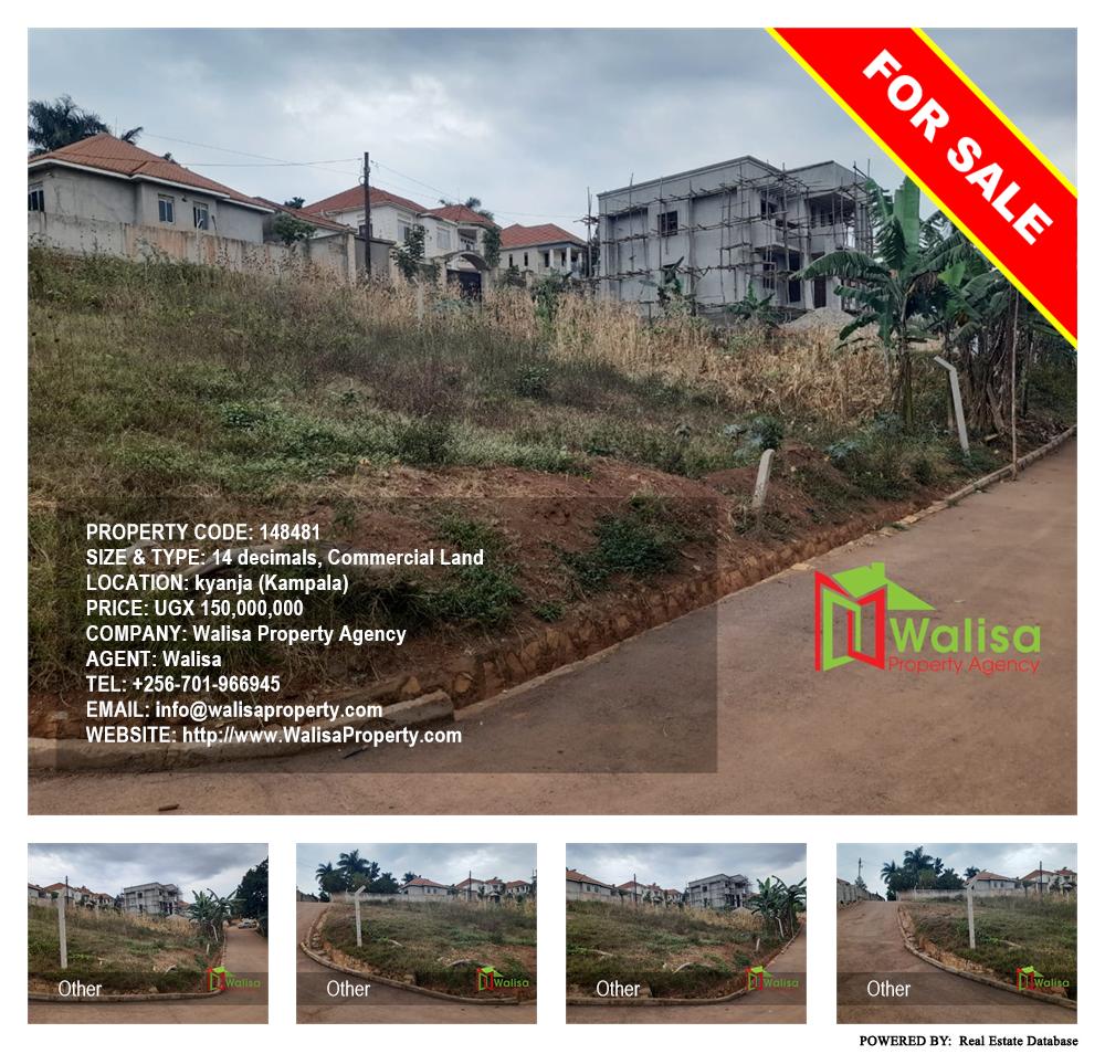 Commercial Land  for sale in Kyanja Kampala Uganda, code: 148481