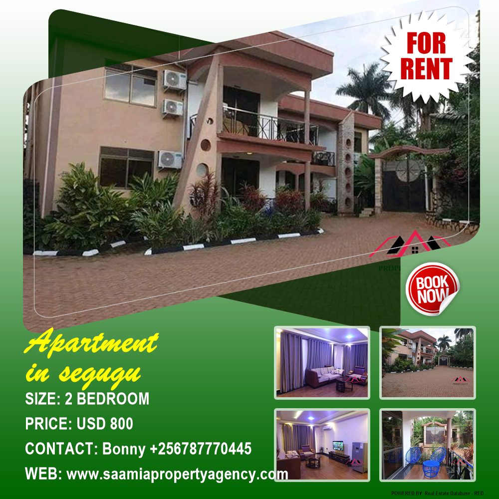 2 bedroom Apartment  for rent in Seguku Kampala Uganda, code: 148516