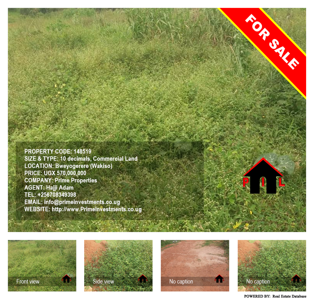 Commercial Land  for sale in Bweyogerere Wakiso Uganda, code: 148519