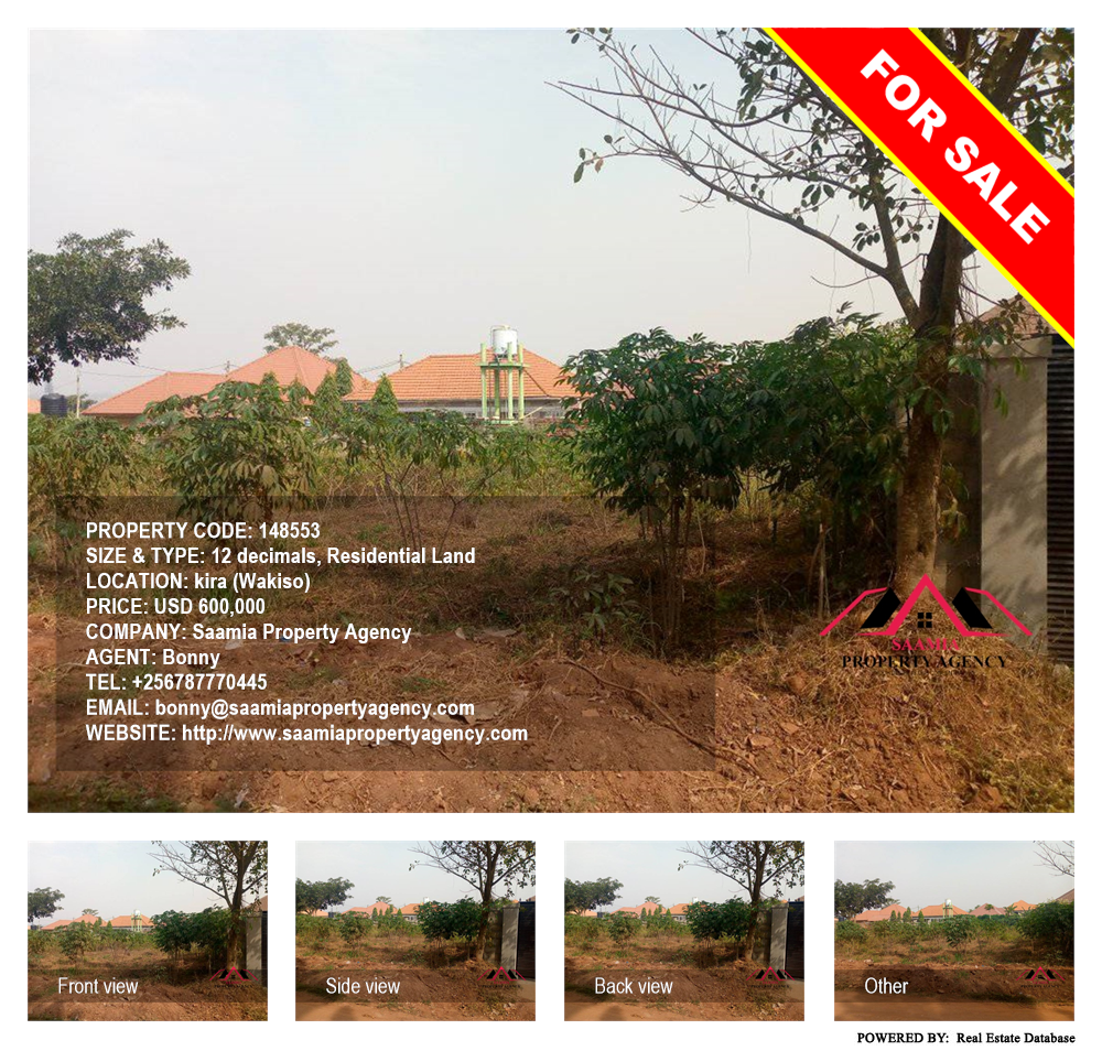 Residential Land  for sale in Kira Wakiso Uganda, code: 148553