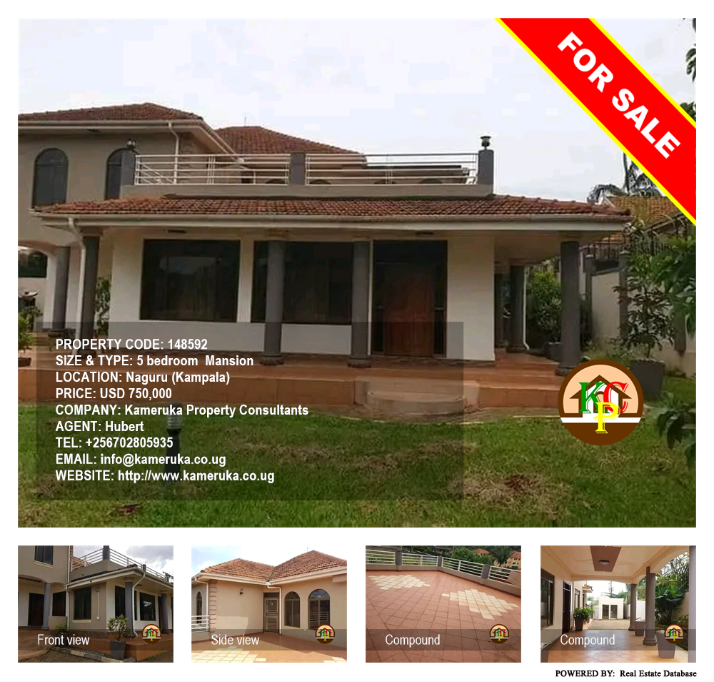 5 bedroom Mansion  for sale in Naguru Kampala Uganda, code: 148592