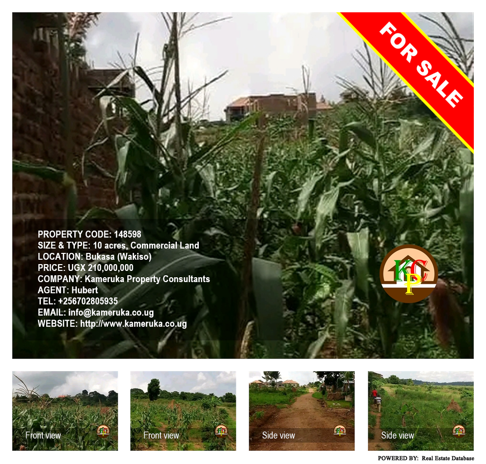 Commercial Land  for sale in Bukasa Wakiso Uganda, code: 148598