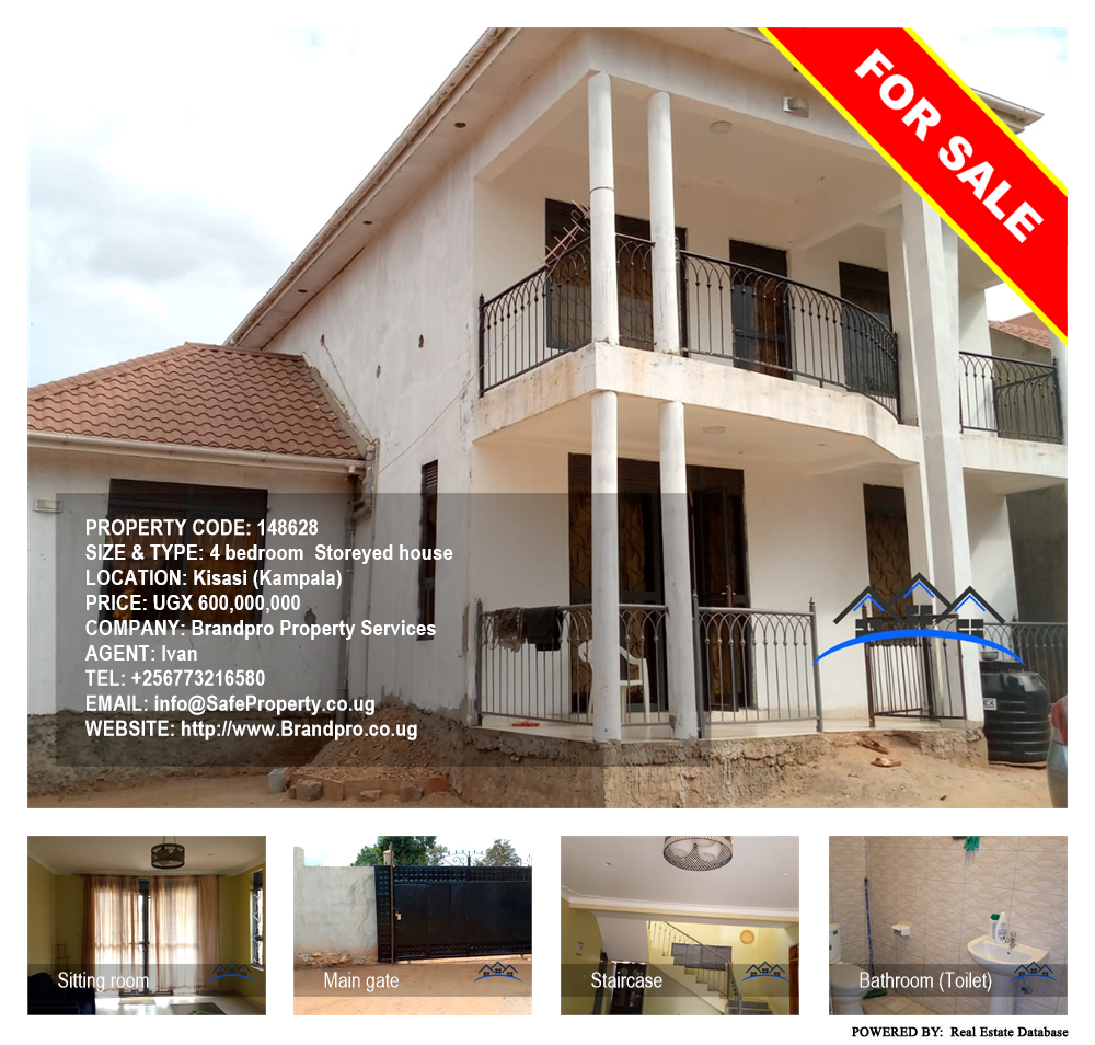 4 bedroom Storeyed house  for sale in Kisaasi Kampala Uganda, code: 148628