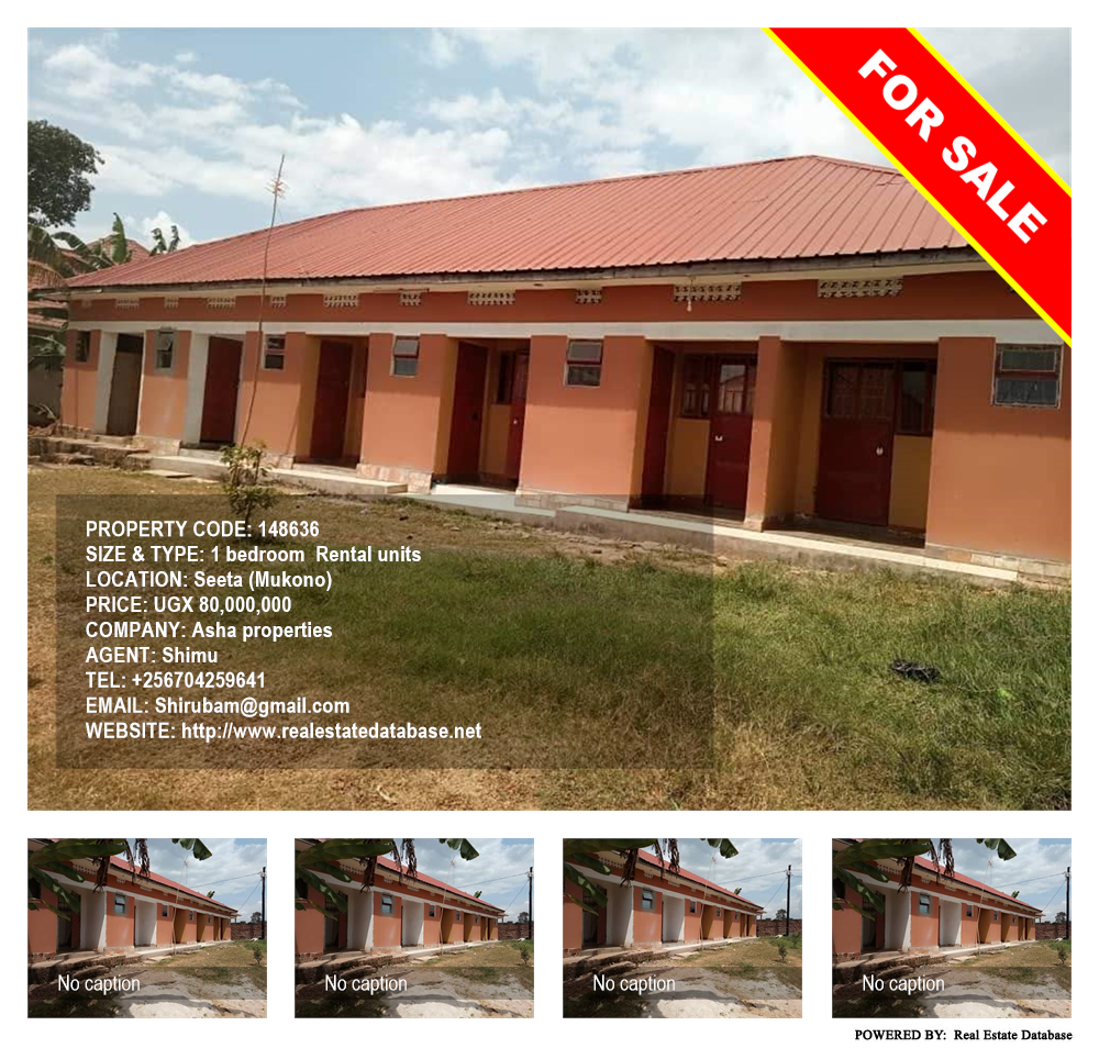 1 bedroom Rental units  for sale in Seeta Mukono Uganda, code: 148636