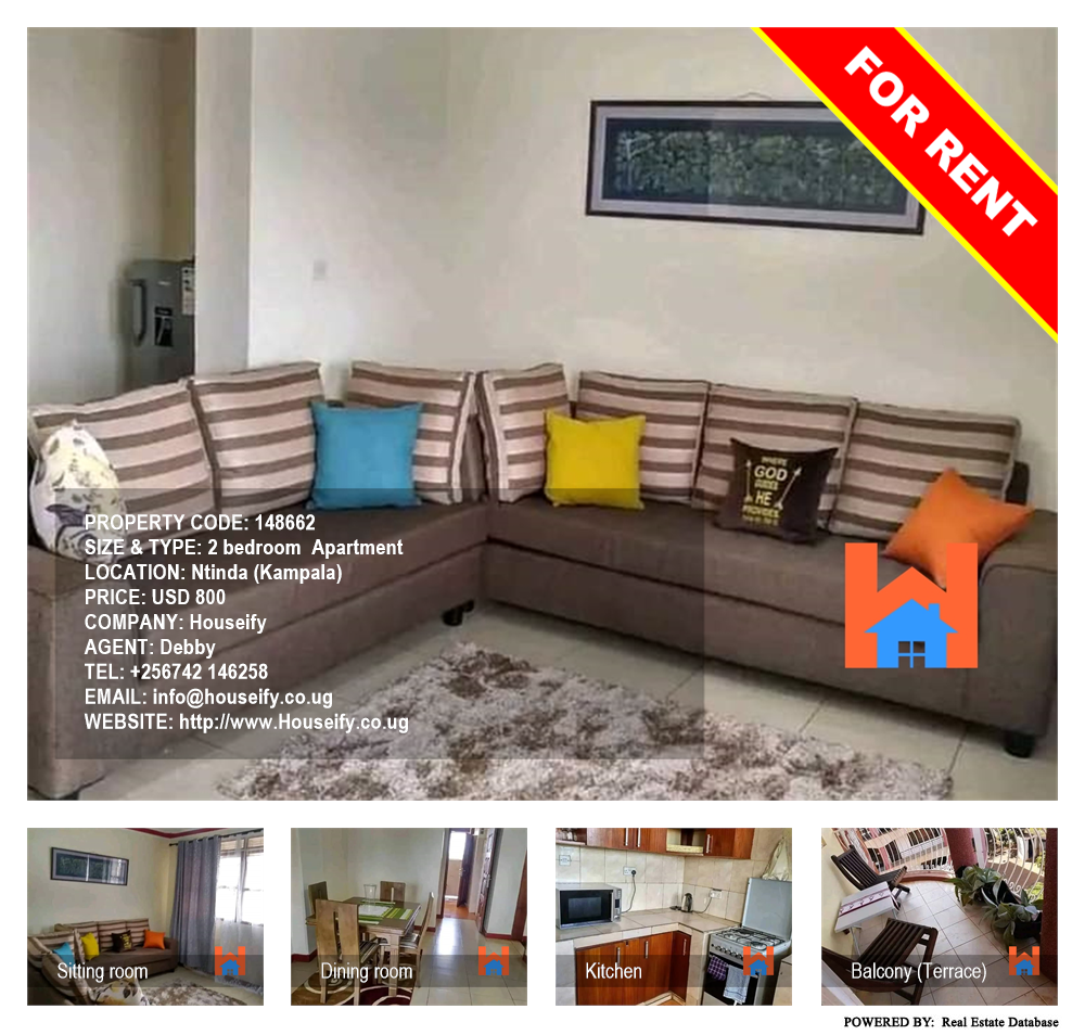 2 bedroom Apartment  for rent in Ntinda Kampala Uganda, code: 148662