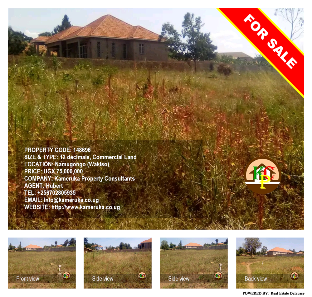 Commercial Land  for sale in Namugongo Wakiso Uganda, code: 148696