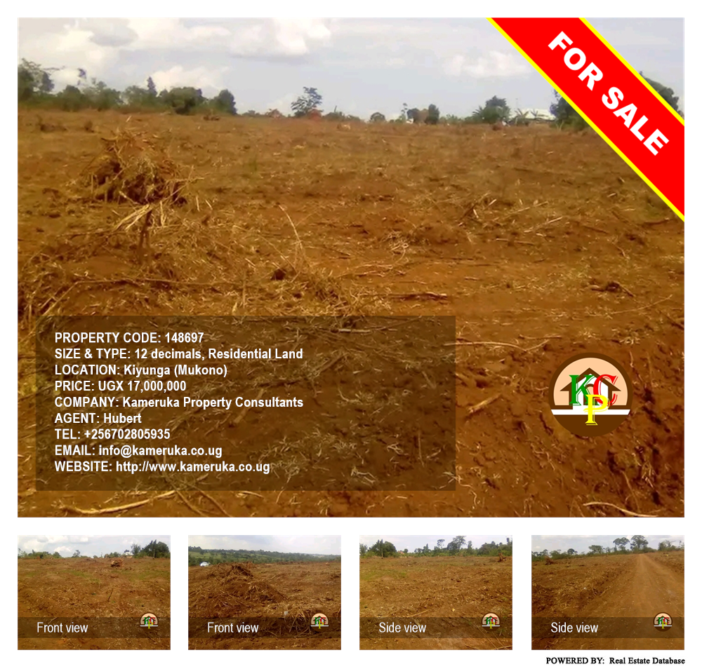 Residential Land  for sale in Kiyunga Mukono Uganda, code: 148697