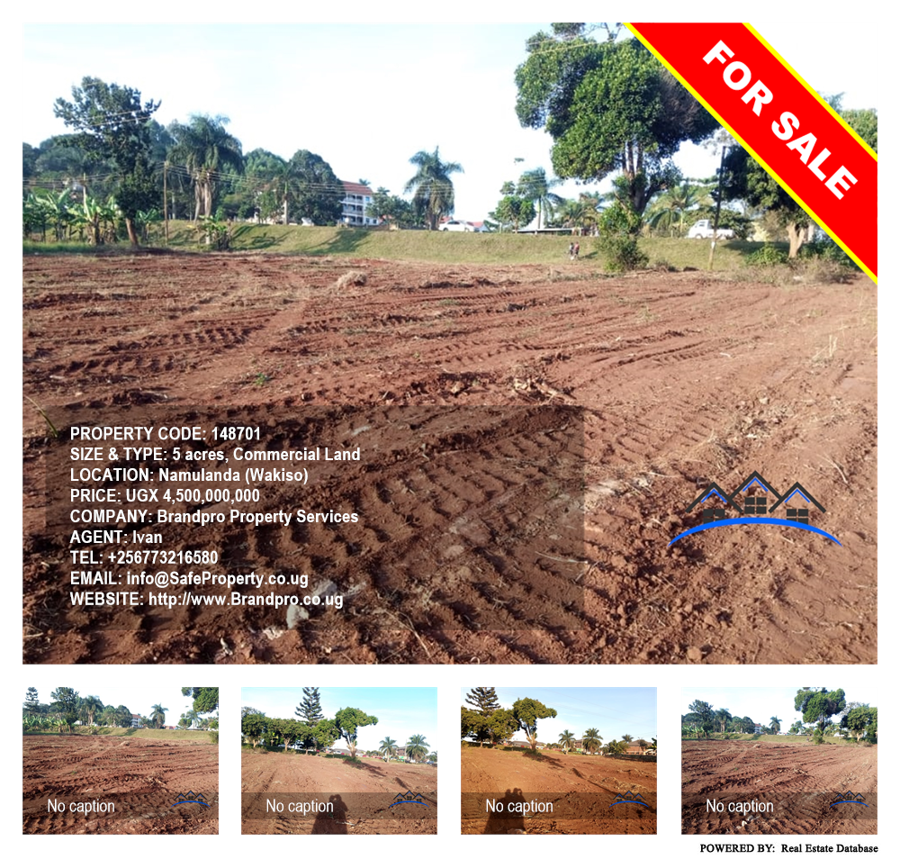 Commercial Land  for sale in Namulanda Wakiso Uganda, code: 148701