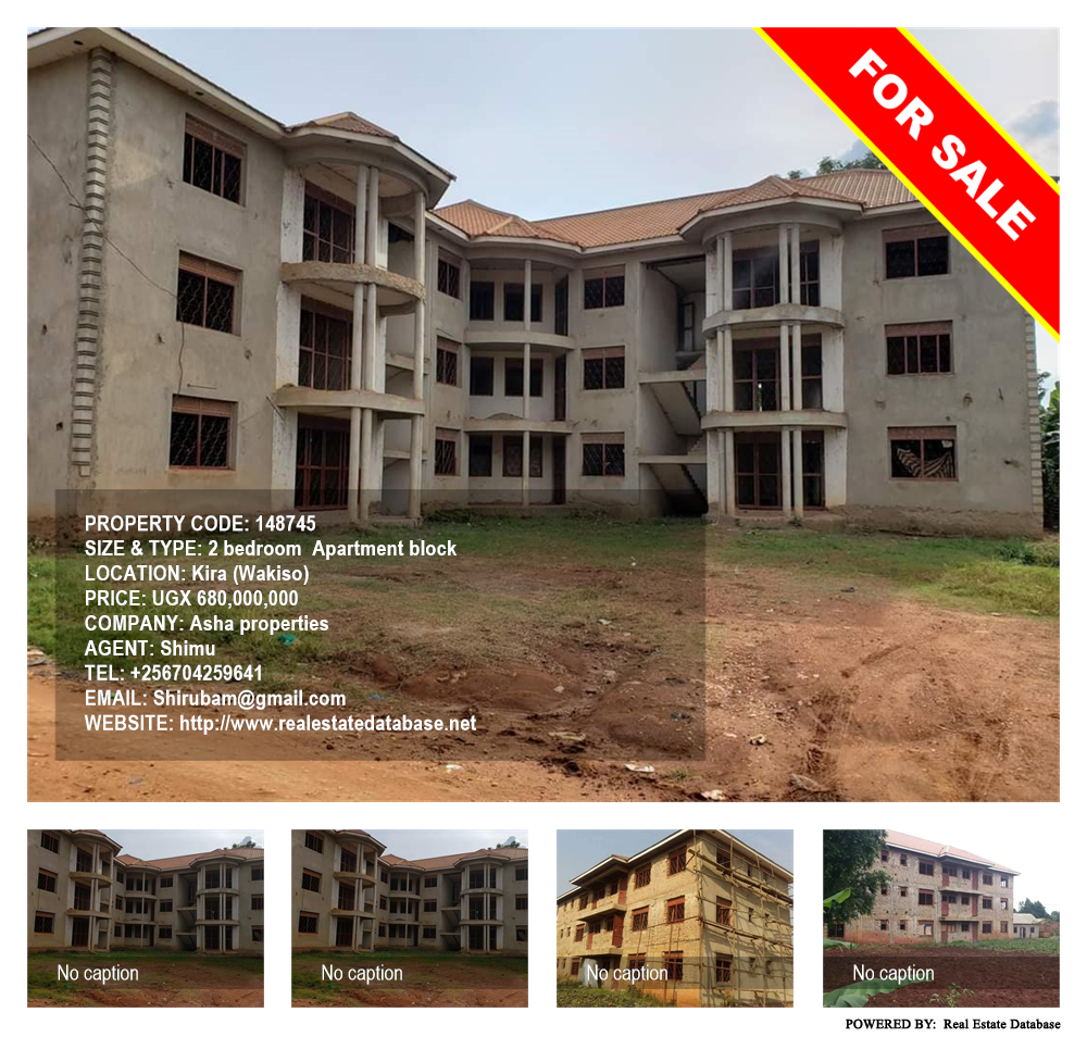 2 bedroom Apartment block  for sale in Kira Wakiso Uganda, code: 148745