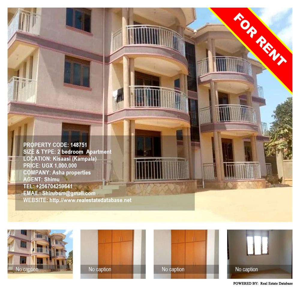 2 bedroom Apartment  for rent in Kisaasi Kampala Uganda, code: 148751