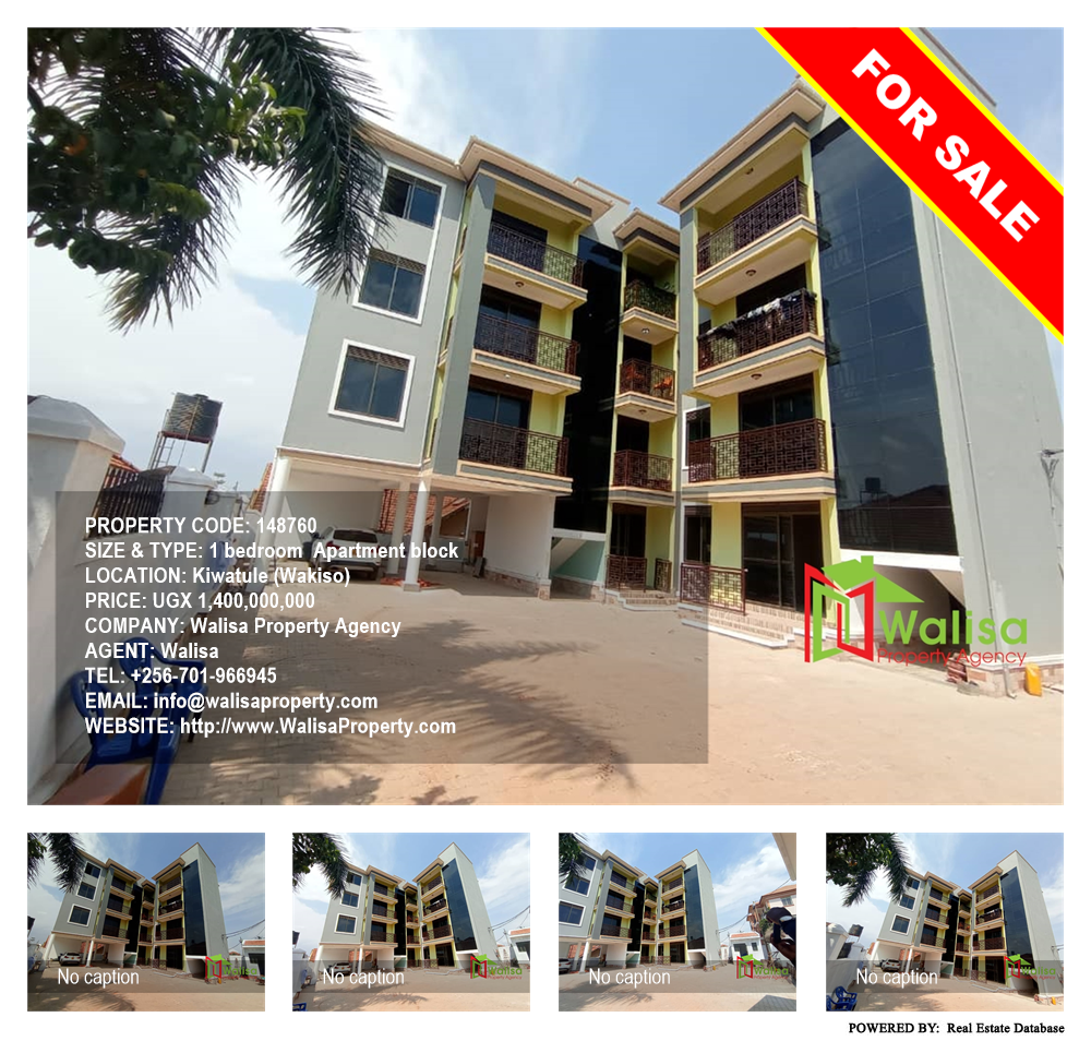 1 bedroom Apartment block  for sale in Kiwaatule Wakiso Uganda, code: 148760