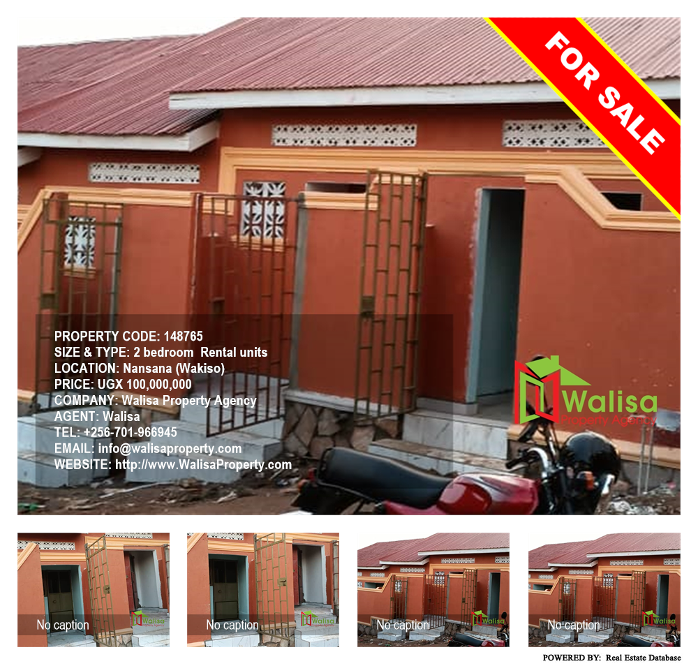 2 bedroom Rental units  for sale in Nansana Wakiso Uganda, code: 148765