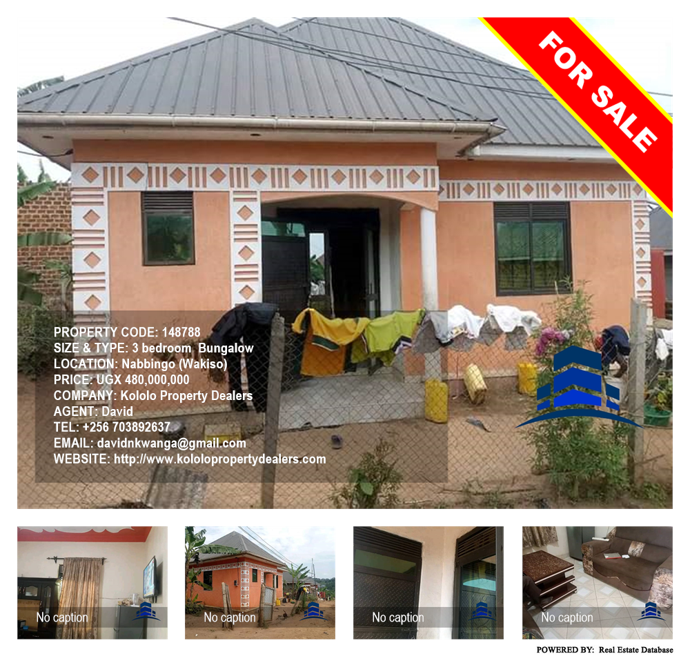 3 bedroom Bungalow  for sale in Nabbingo Wakiso Uganda, code: 148788