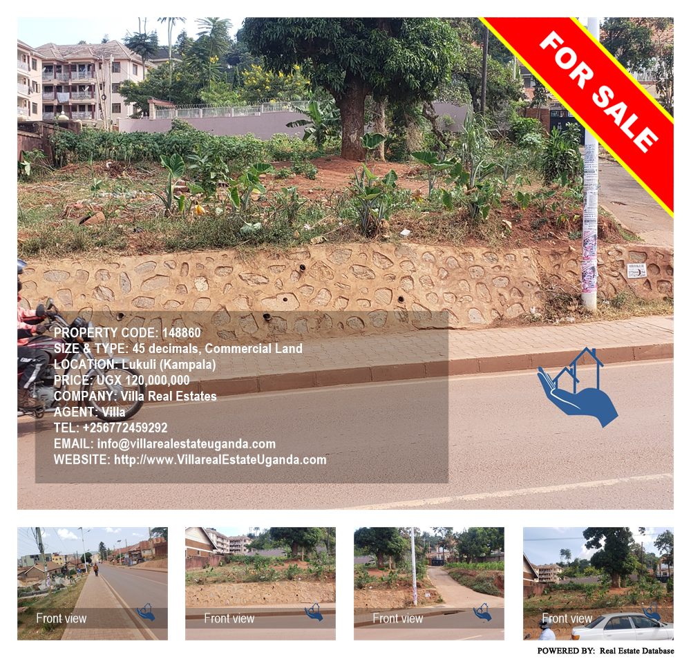 Commercial Land  for sale in Lukuli Kampala Uganda, code: 148860