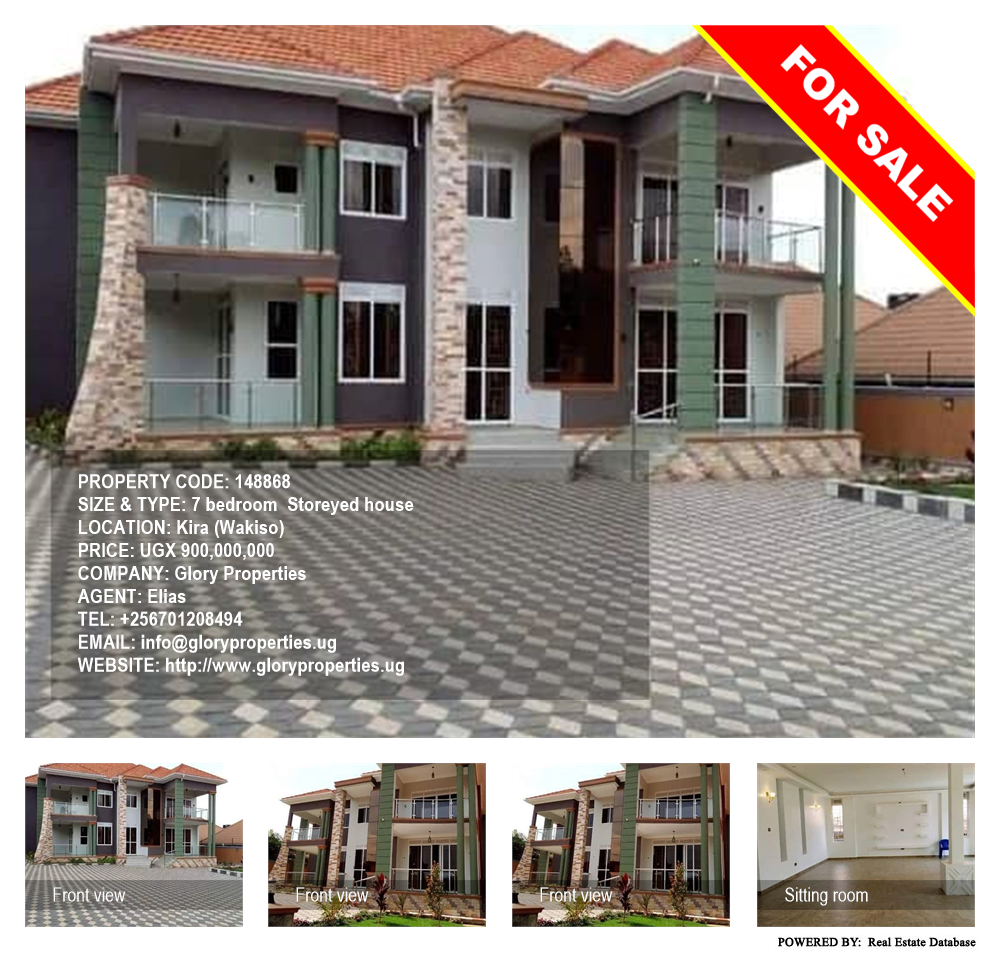 7 bedroom Storeyed house  for sale in Kira Wakiso Uganda, code: 148868