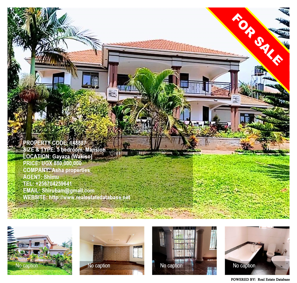 5 bedroom Mansion  for sale in Gayaza Wakiso Uganda, code: 148887