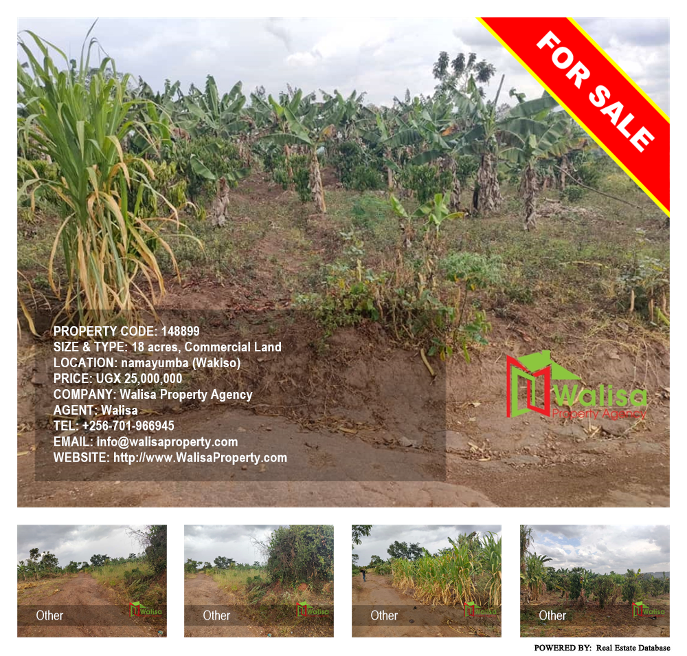 Commercial Land  for sale in Namayumba Wakiso Uganda, code: 148899