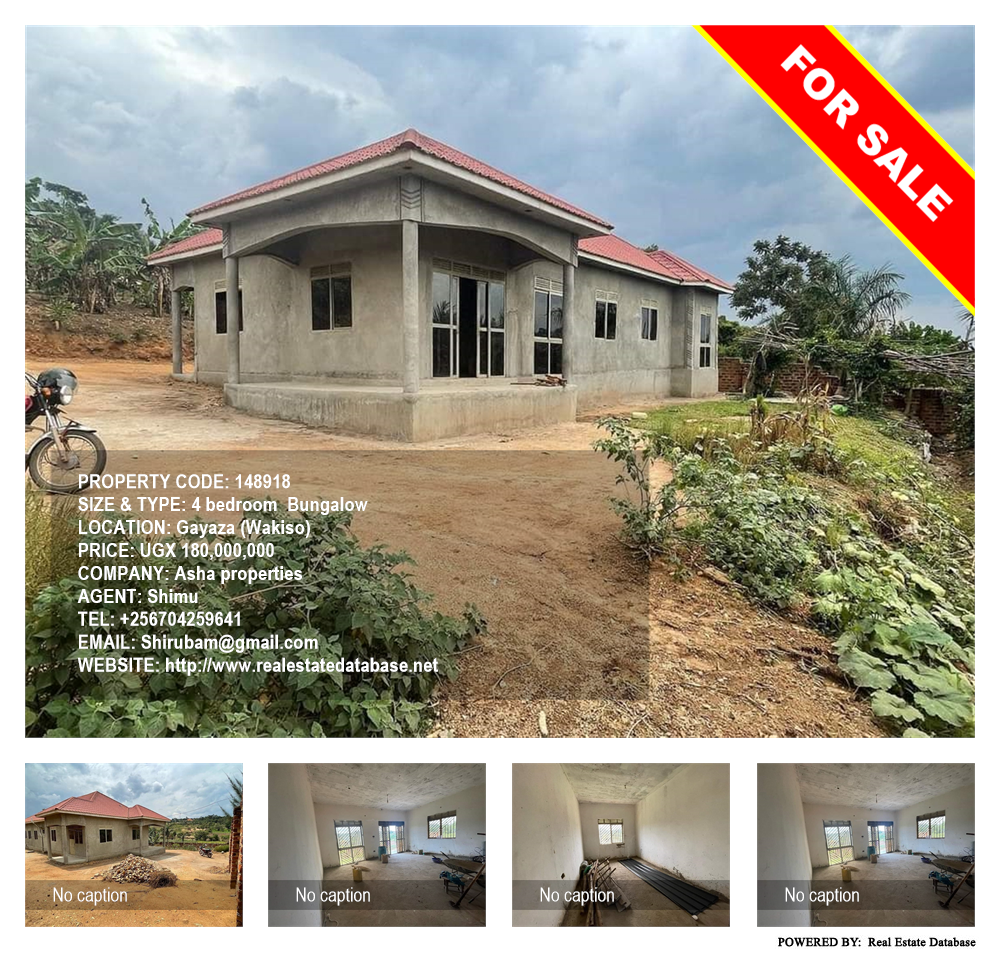 4 bedroom Bungalow  for sale in Gayaza Wakiso Uganda, code: 148918