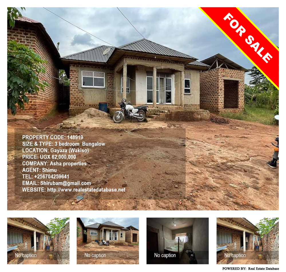 3 bedroom Bungalow  for sale in Gayaza Wakiso Uganda, code: 148919