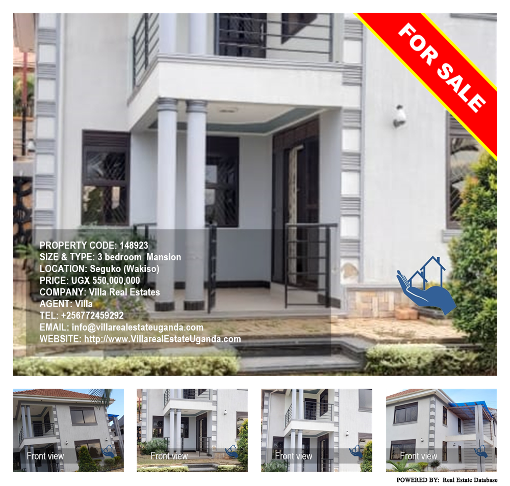 3 bedroom Mansion  for sale in Seguku Wakiso Uganda, code: 148923