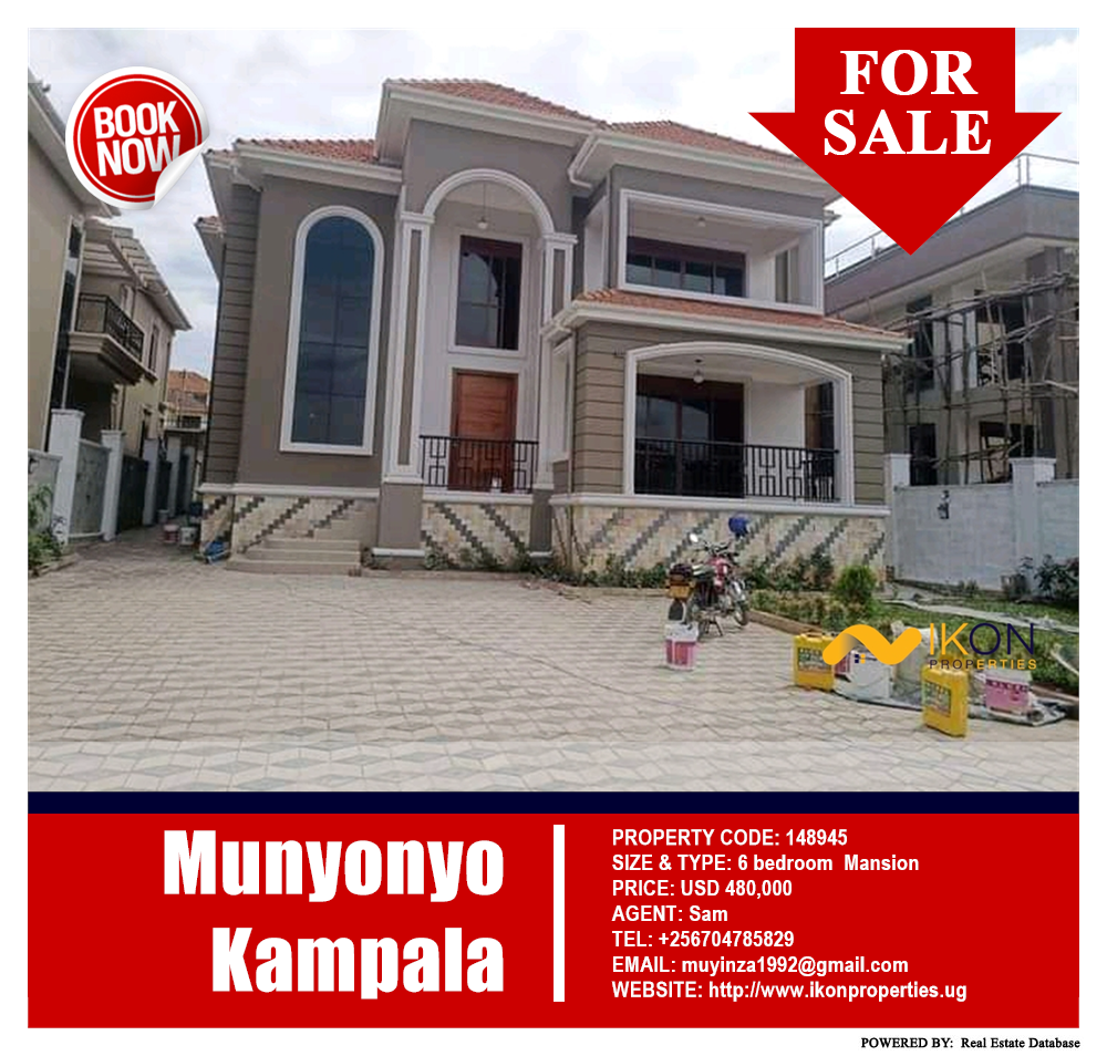 6 bedroom Mansion  for sale in Munyonyo Kampala Uganda, code: 148945