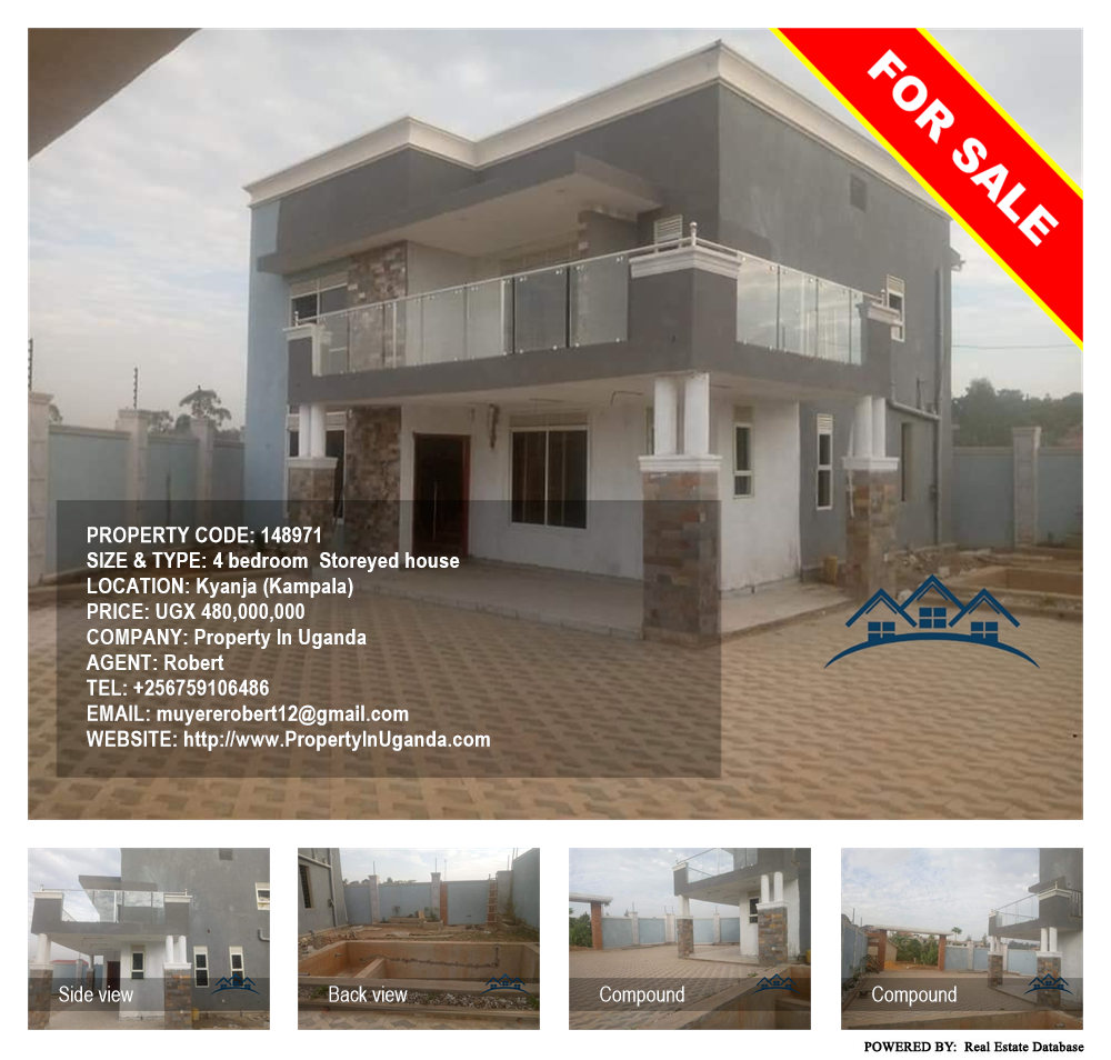 4 bedroom Storeyed house  for sale in Kyanja Kampala Uganda, code: 148971