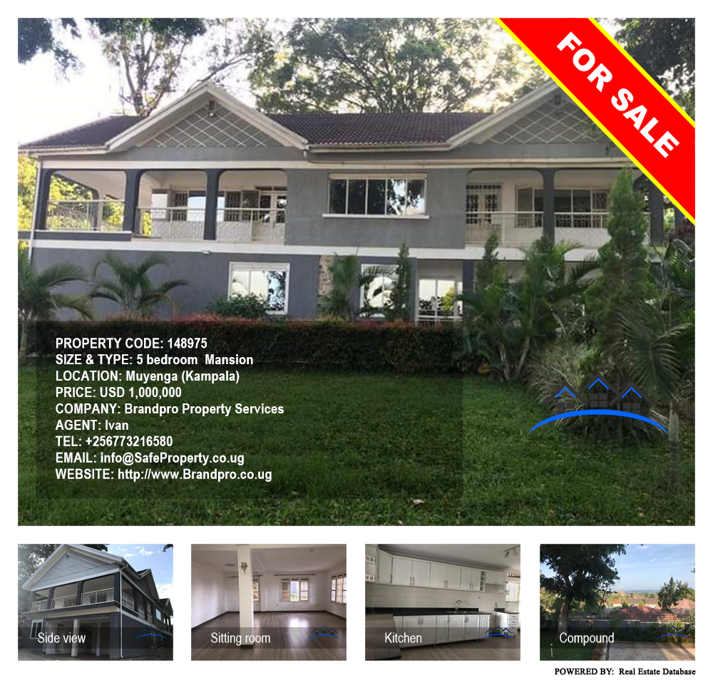 5 bedroom Mansion  for sale in Muyenga Kampala Uganda, code: 148975
