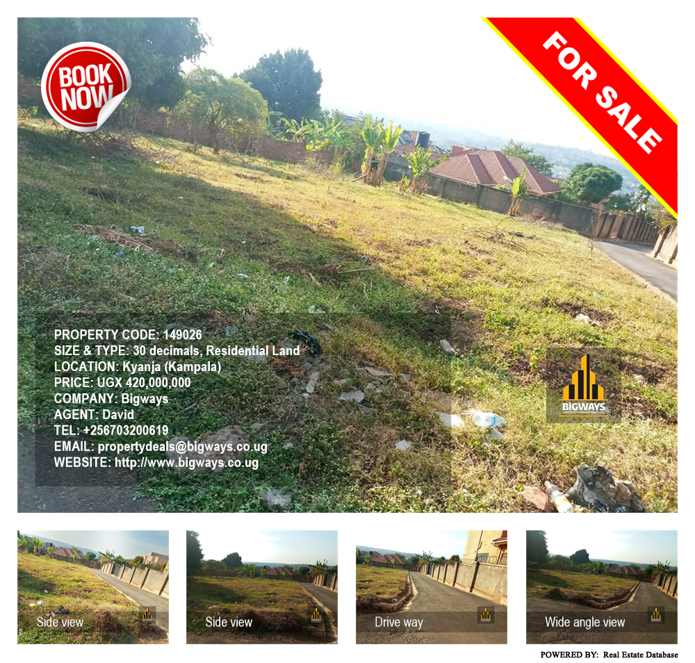 Residential Land  for sale in Kyanja Kampala Uganda, code: 149026