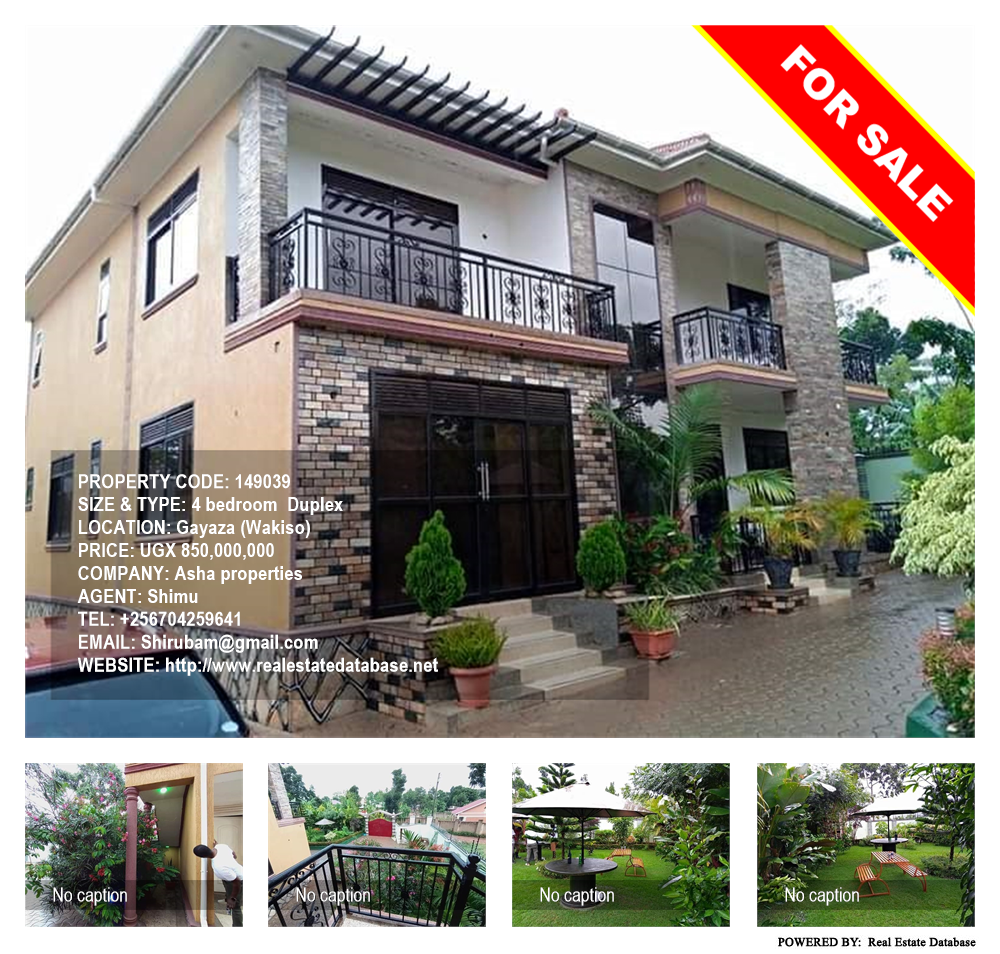 4 bedroom Duplex  for sale in Gayaza Wakiso Uganda, code: 149039