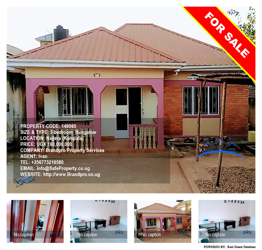 3 bedroom Bungalow  for sale in Najjera Kampala Uganda, code: 149065