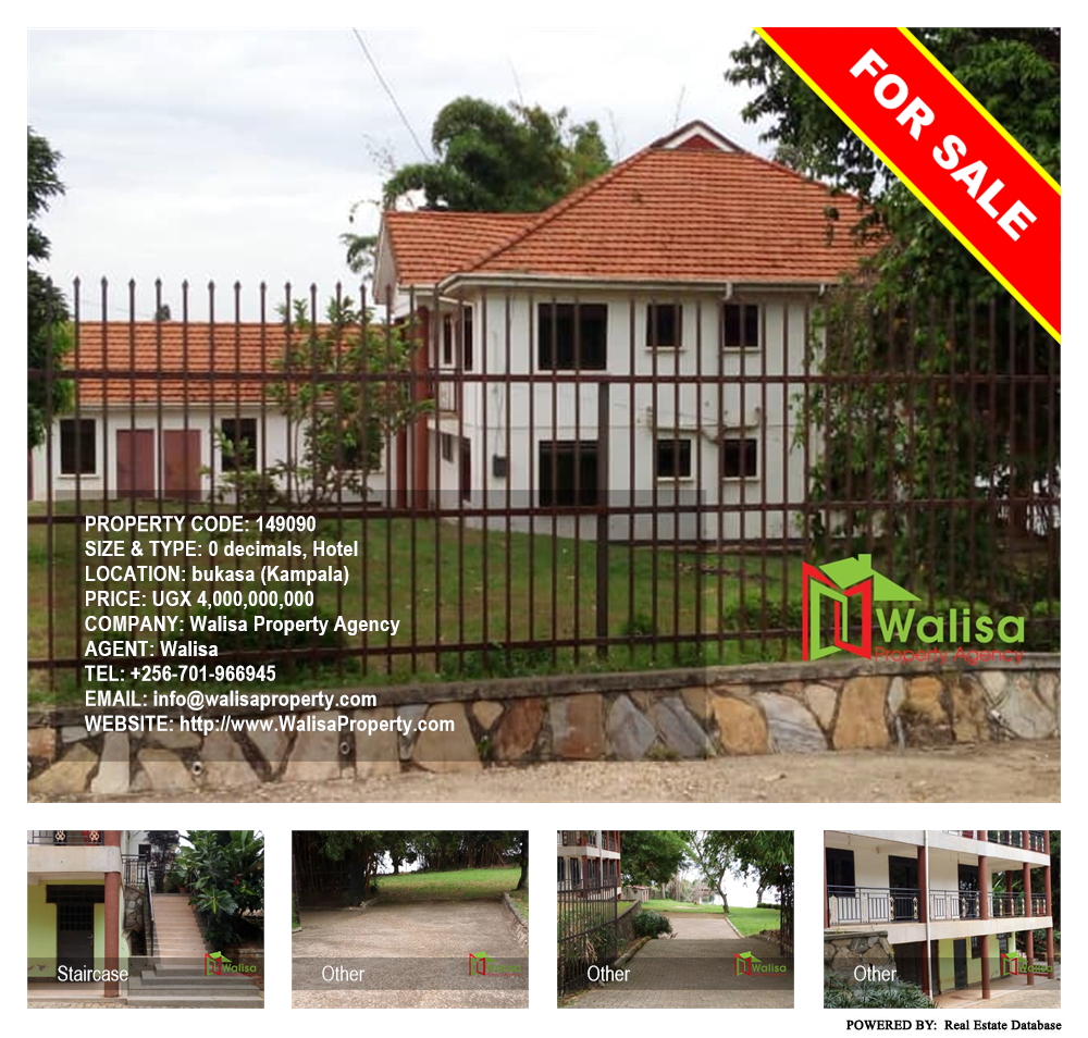 Hotel  for sale in Bukasa Kampala Uganda, code: 149090