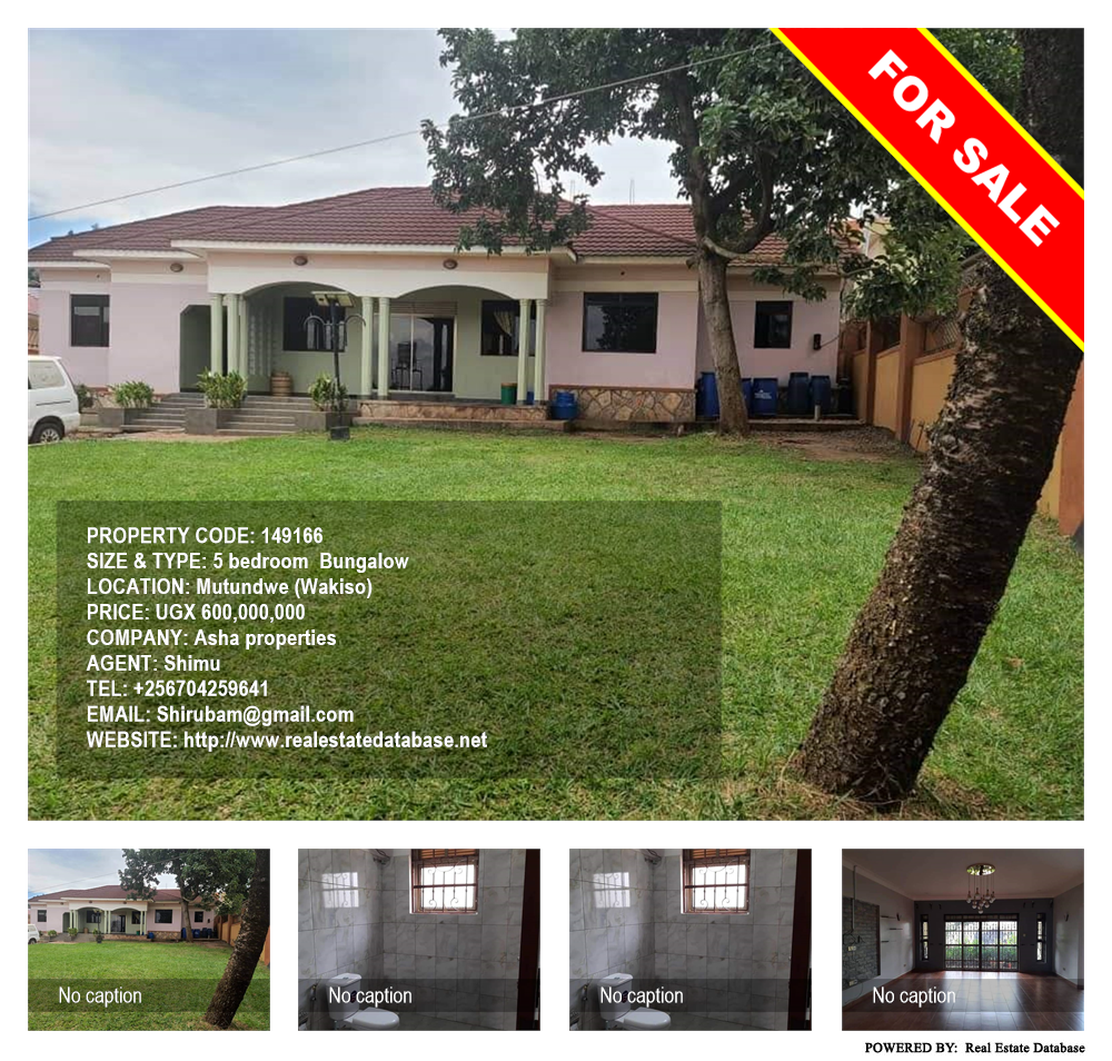 5 bedroom Bungalow  for sale in Mutundwe Wakiso Uganda, code: 149166