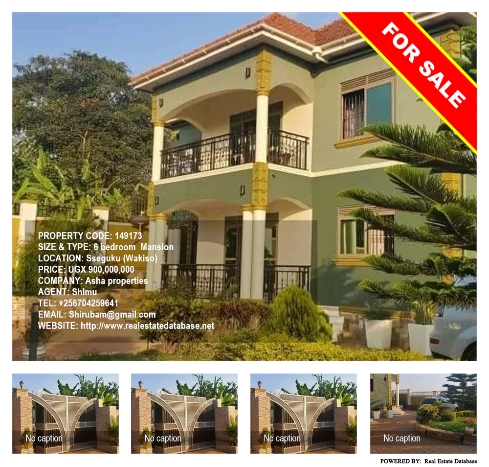 6 bedroom Mansion  for sale in Seguku Wakiso Uganda, code: 149173