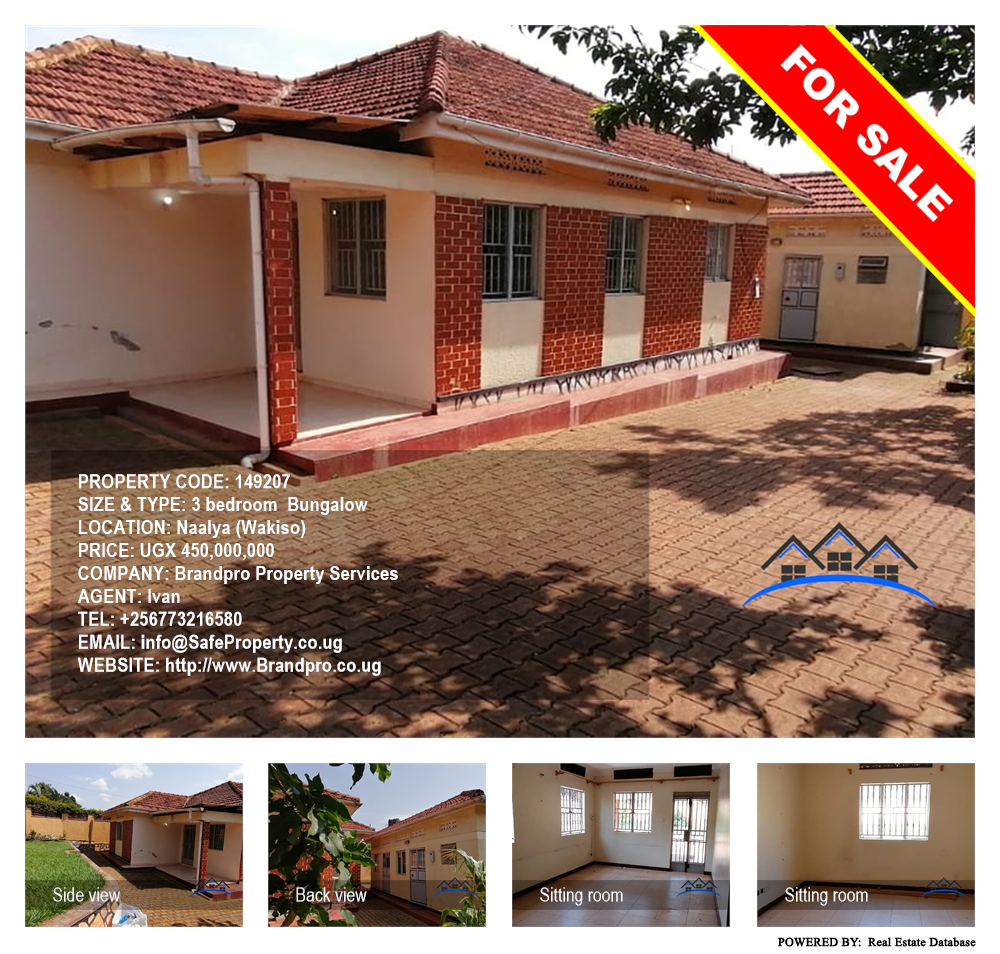 3 bedroom Bungalow  for sale in Naalya Wakiso Uganda, code: 149207