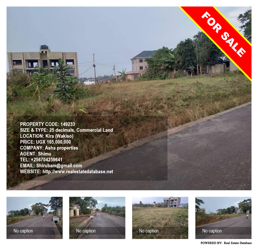 Commercial Land  for sale in Kira Wakiso Uganda, code: 149233