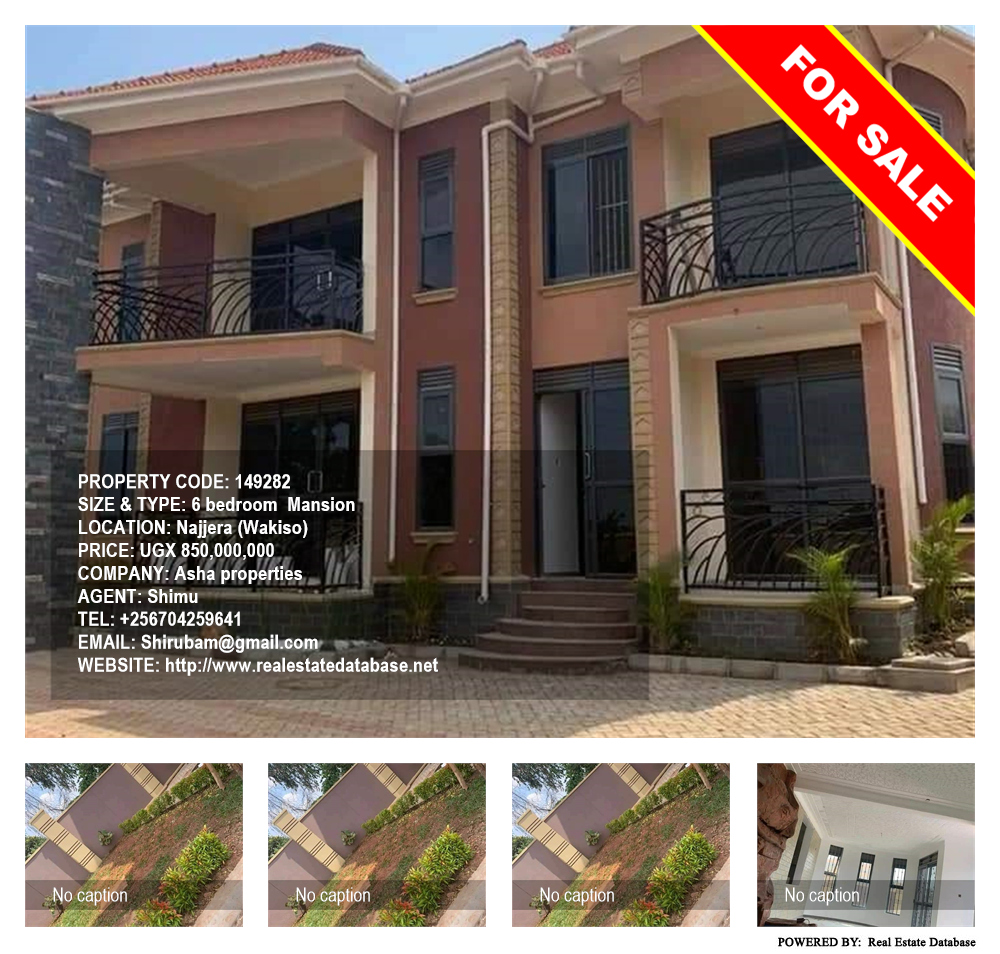 6 bedroom Mansion  for sale in Najjera Wakiso Uganda, code: 149282