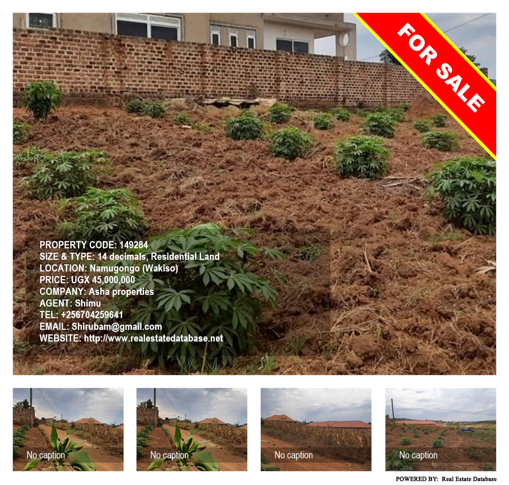 Residential Land  for sale in Namugongo Wakiso Uganda, code: 149284