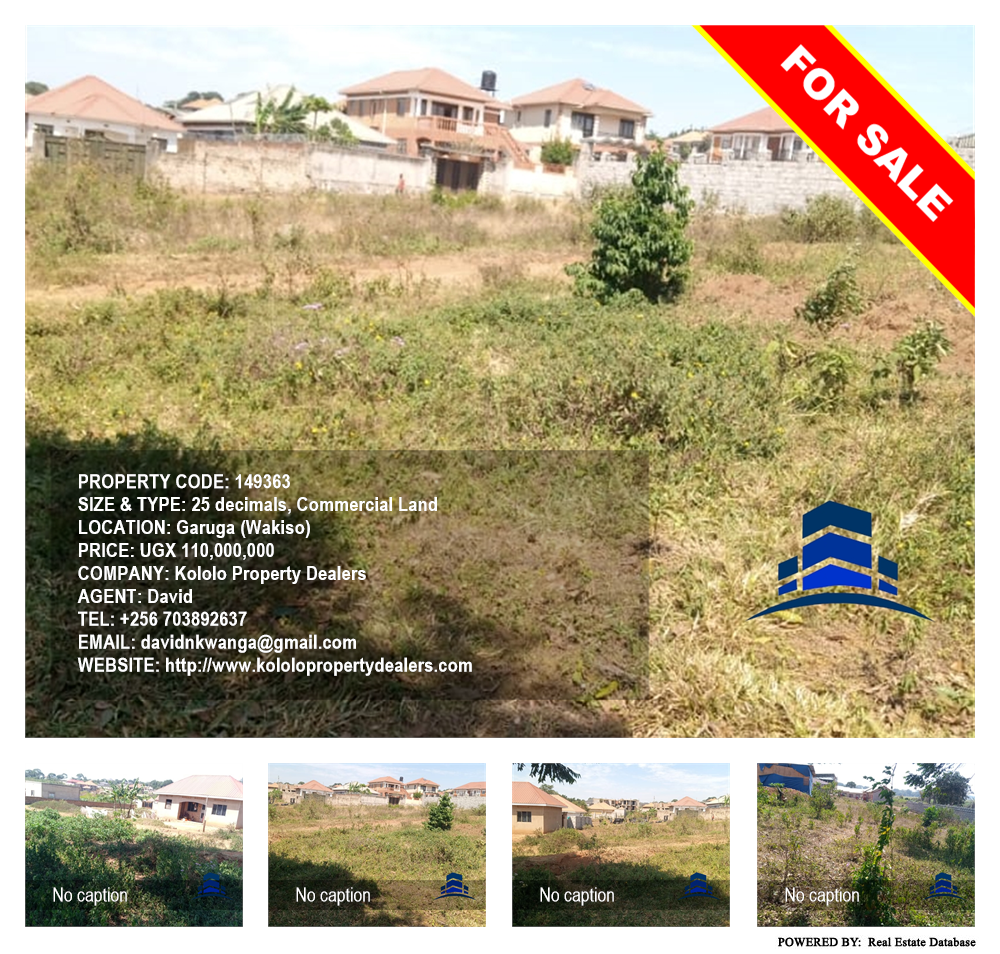 Commercial Land  for sale in Garuga Wakiso Uganda, code: 149363