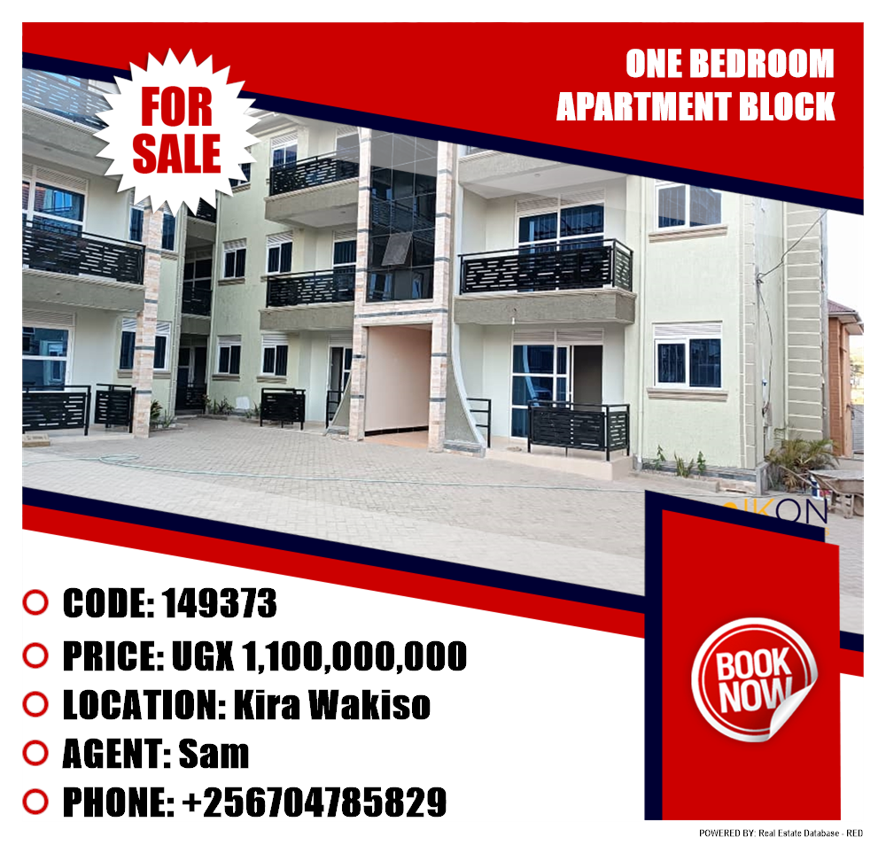 1 bedroom Apartment block  for sale in Kira Wakiso Uganda, code: 149373